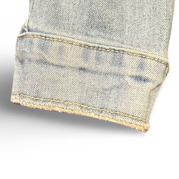 Enjoin Authentic Denim Women's Distressed Button Down Jacket Size Small - Picture 9 of 15